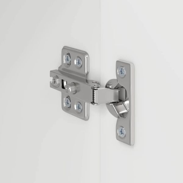 TV стенен шкаф 2 pcs Бяло 59,5 x 31 x 40 см Инженерно дърво