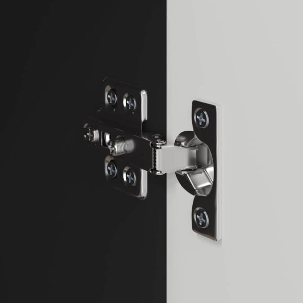 TV стенен шкаф 2 pcs Черно 59,5 x 31 x 40 см Инженерно дърво