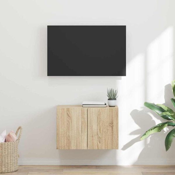 TV стенен шкаф Сонома дъб 59,5 x 31 x 40 см Инженерно дърво