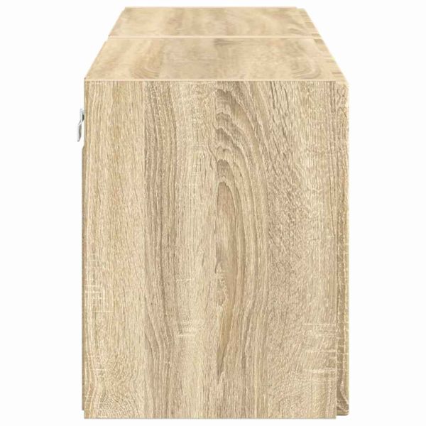 TV стенен шкаф 2 pcs Сонома дъб 59,5 x 31 x 40 см