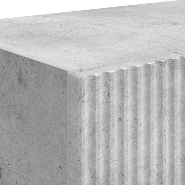 TV стенен шкаф 2 pcs Циментено сиво 59,5 x 31 x 40 см