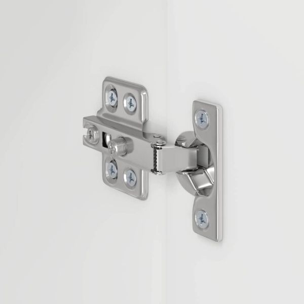 TV стенен шкаф Лъскаво бяло 59,5 x 31 x 40 см Инженерно дърво