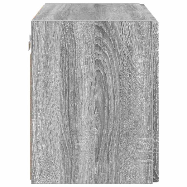 TV стенен шкаф Сив Сонома 59,5 x 31 x 40 см Инженерно дърво