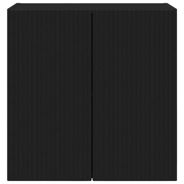 TV стенен шкаф Черно 59,5 x 31 x 60 см Инженерно дърво