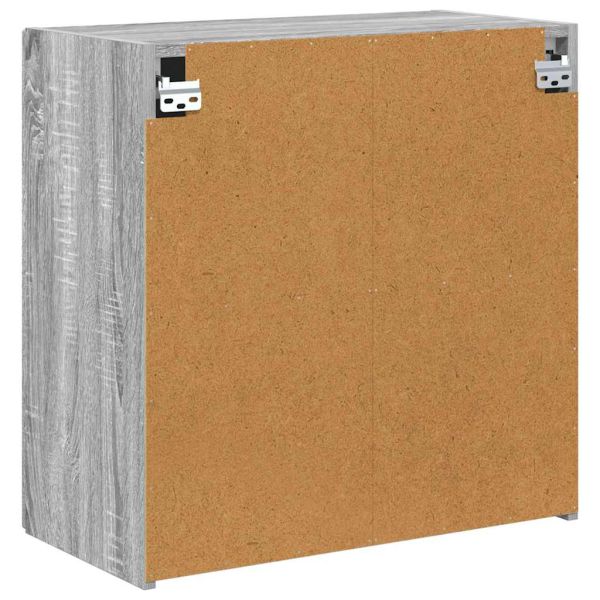 TV стенен шкаф Сив Сонома 59,5 x 31 x 60 см Инженерно дърво