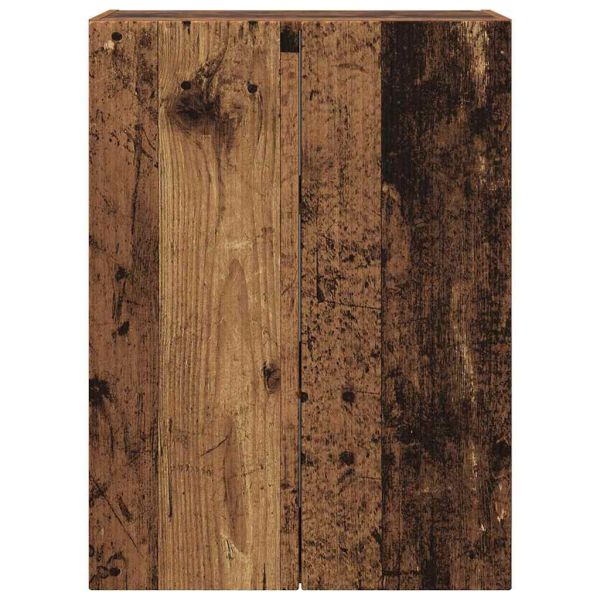 TV стенен шкаф Старо дърво 59,5 x 31 x 80 см Инженерно дърво