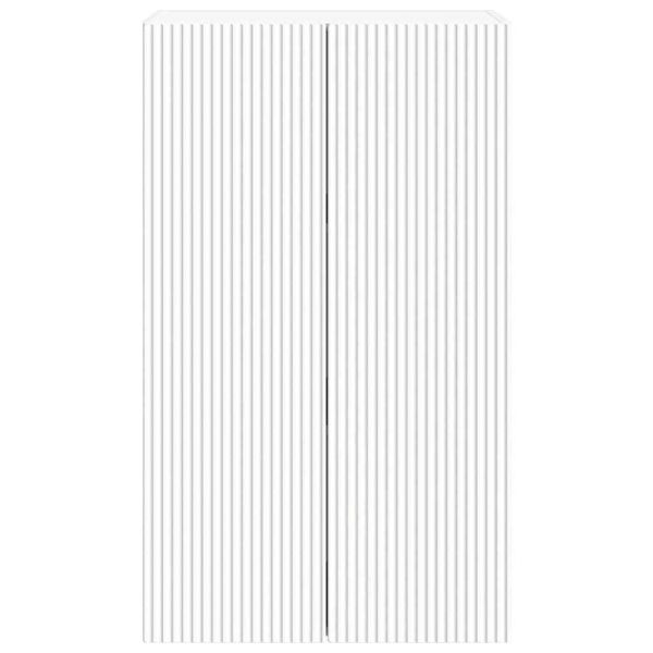 TV стенен шкаф Бяло 59,5 x 31 x 100 см Инженерно дърво