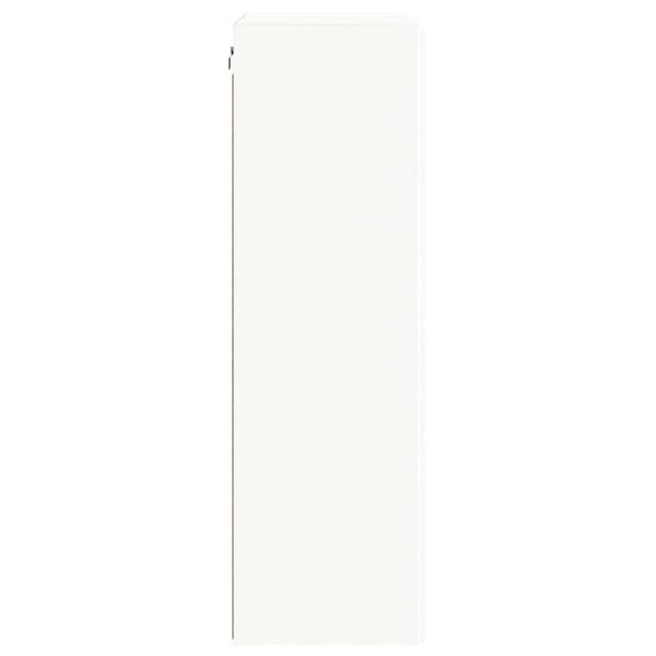 TV стенен шкаф Бяло 59,5 x 31 x 100 см Инженерно дърво