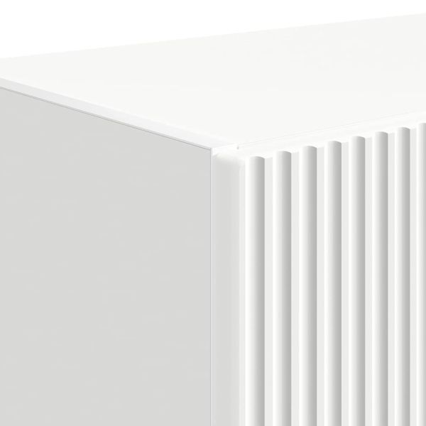 TV стенен шкаф Бяло 59,5 x 31 x 100 см Инженерно дърво