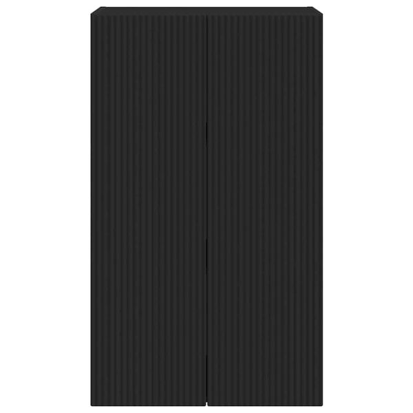 TV стенен шкаф Черно 59,5 x 31 x 100 см Инженерно дърво