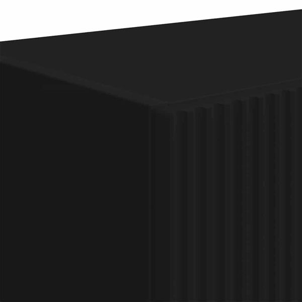 TV стенен шкаф Черно 59,5 x 31 x 100 см Инженерно дърво