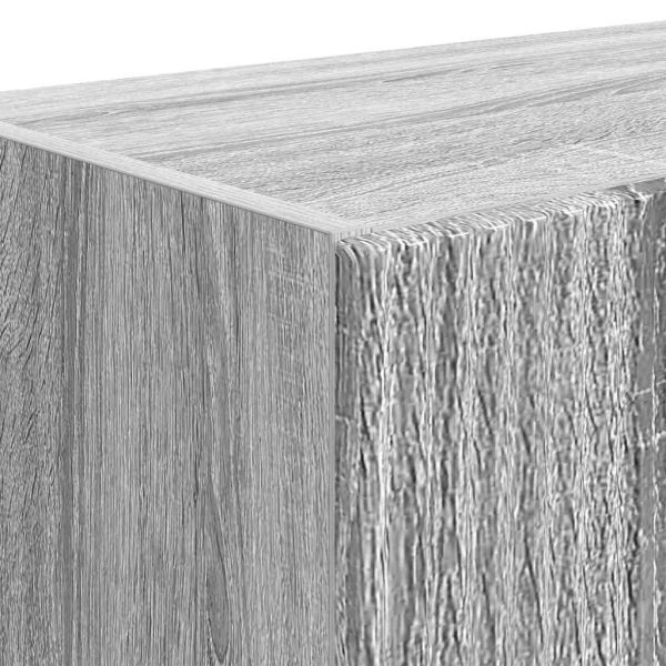 TV стенен шкаф Сив Сонома 59,5 x 31 x 100 см Инженерно дърво