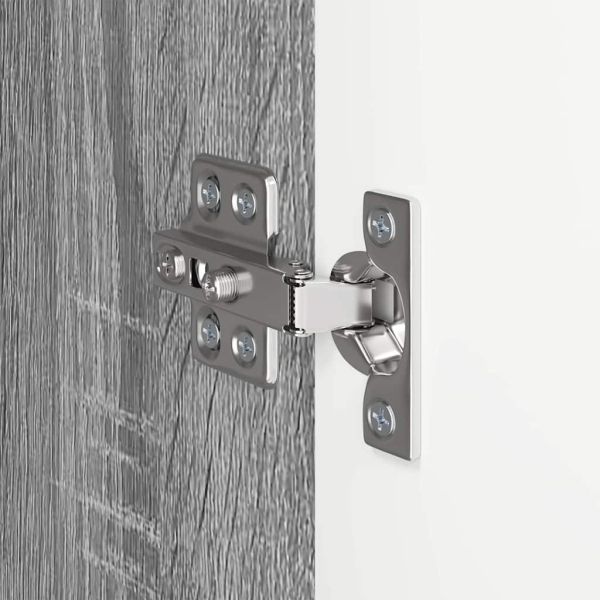 TV стенен шкаф Сив Сонома 59,5 x 31 x 100 см Инженерно дърво