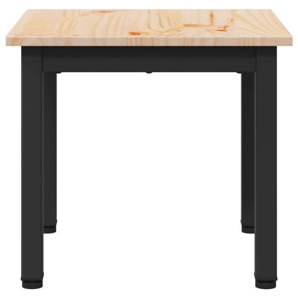 Масичка за кафе Естествен 40 x 40 x 36 cm Солидно борово дърво