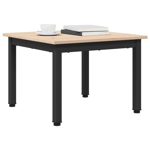 Масичка за кафе Естествен 50 x 50 x 36 см Солидно борово дърво