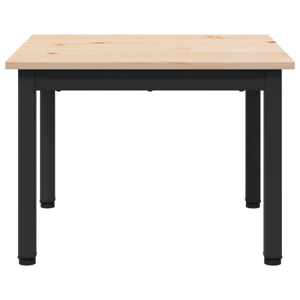 Масичка за кафе Естествен 50 x 50 x 36 см Солидно борово дърво