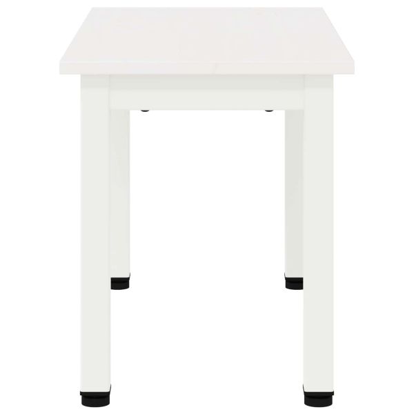 Масичка за кафе Бяло 60 x 30 x 36 cm Солидно борово дърво