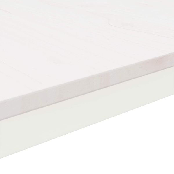 Масичка за кафе Бяло 60 x 30 x 36 cm Солидно борово дърво