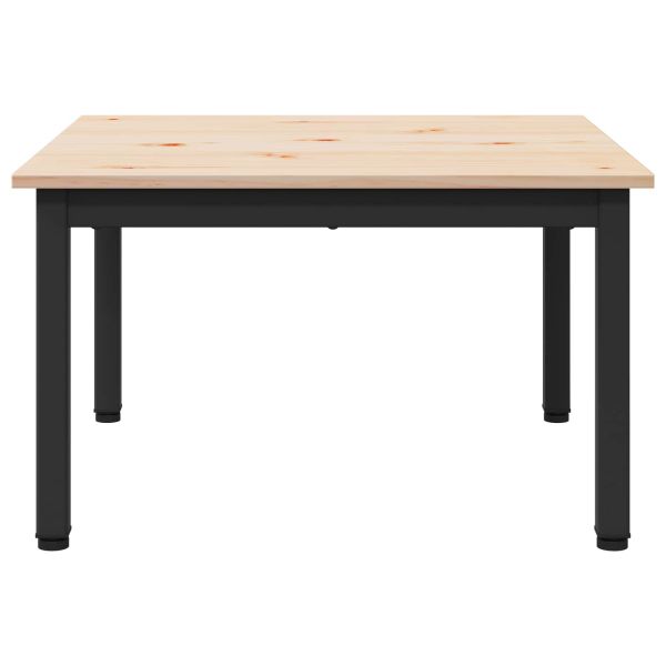 Масичка за кафе Естествен 60 x 60 x 36 cm Солидно борово дърво