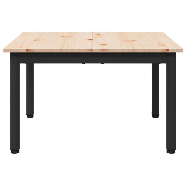 Масичка за кафе Естествен 60 x 60 x 36 cm Солидно борово дърво