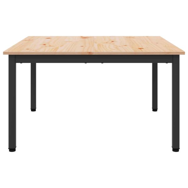 Масичка за кафе Естествен 80 x 80 x 45 cm Солидно борово дърво