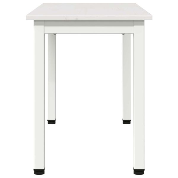 Пейка Бяло 80 x 35 x 45 cm Солидно борово дърво