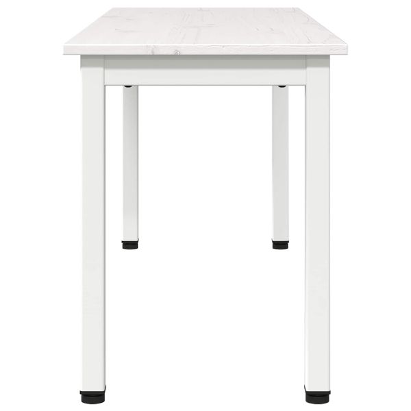 Пейка Бяло 110 x 35 x 45 cm Солидно борово дърво