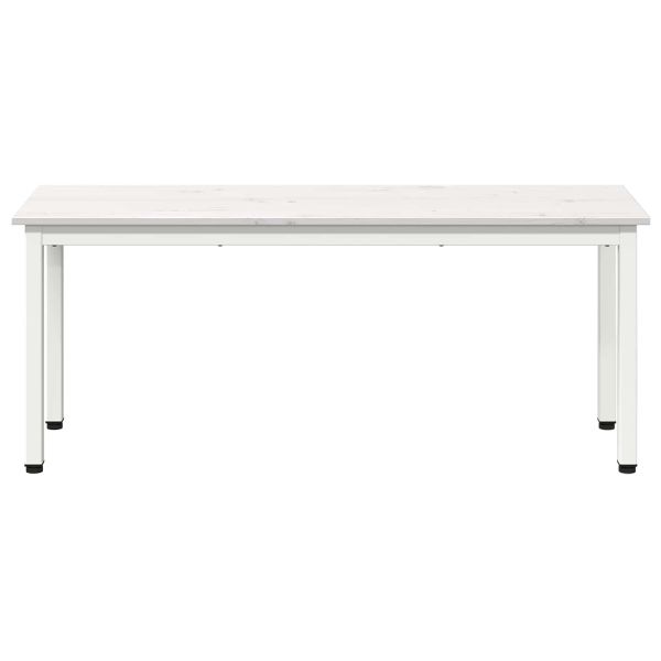 Пейка Бяло 110 x 35 x 45 cm Солидно борово дърво