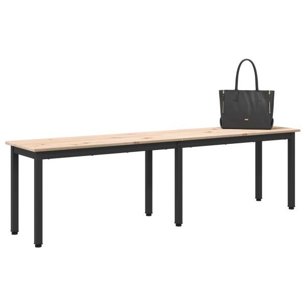 Пейка Естествен 160 x 35 x 45 cm Солидно борово дърво