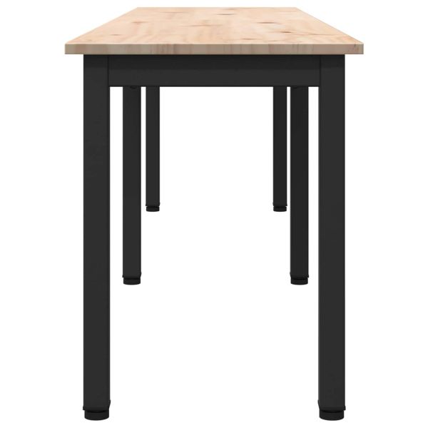 Пейка Естествен 160 x 35 x 45 cm Солидно борово дърво