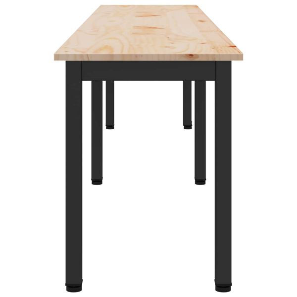 Пейка Естествен 200 x 35 x 45 см Солидно борово дърво