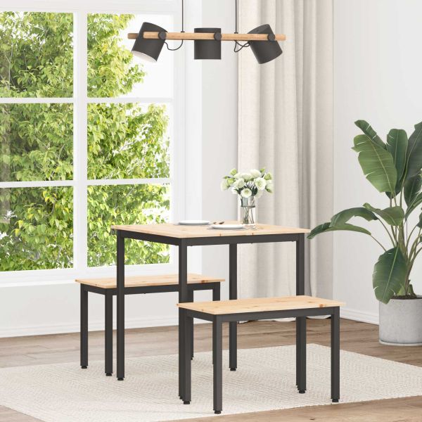 Трапезна маса Естествен 70 x 70 x 75 cm Солидно борово дърво