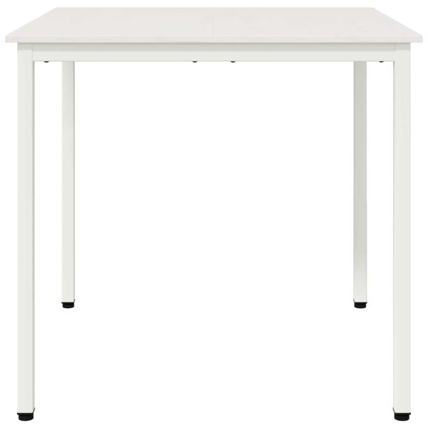 Трапезна маса Бяло 80 x 80 x 75 cm Солидно борово дърво