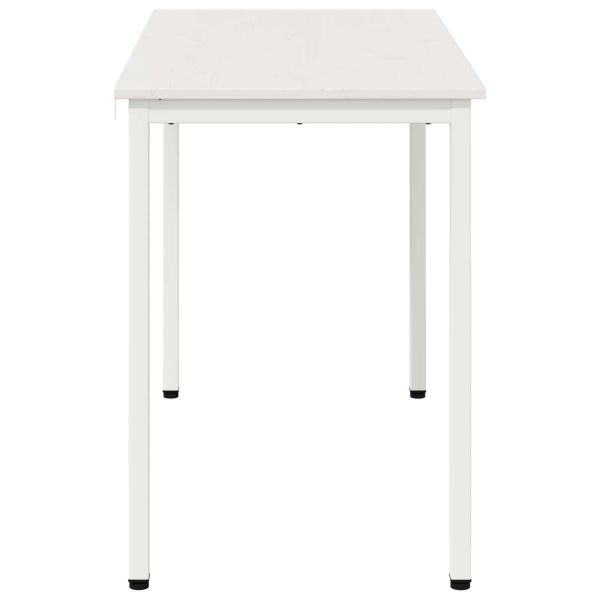 Трапезна маса Бяло 110 x 55 x 75 cm Солидно борово дърво