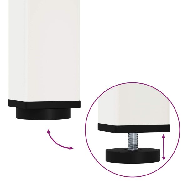 Трапезна маса Бяло 110 x 110 x 75 cm Солидно борово дърво