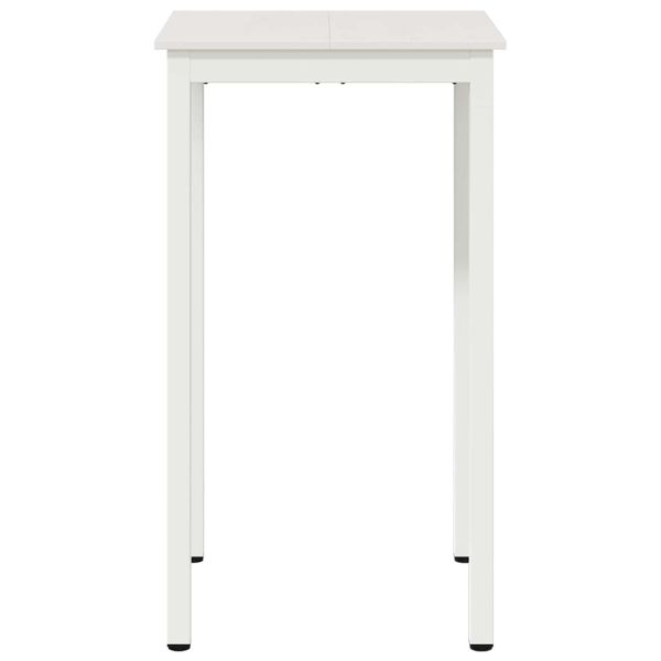 Бар маса Бяло 60 x 60 x 105 cm Солидно борово дърво