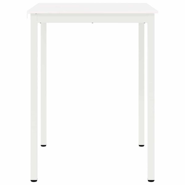 Бар маса Бяло 110 x 55 x 105 см Солидно борово дърво