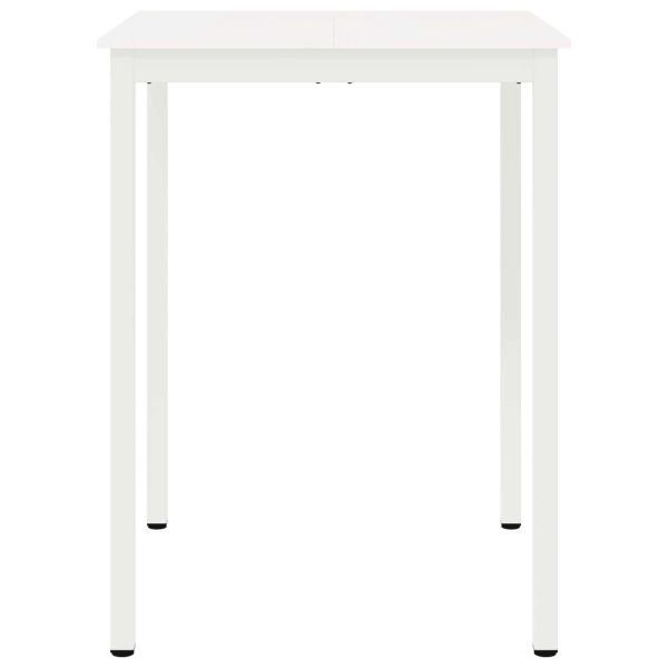 Бар маса Бяло 110 x 55 x 105 см Солидно борово дърво