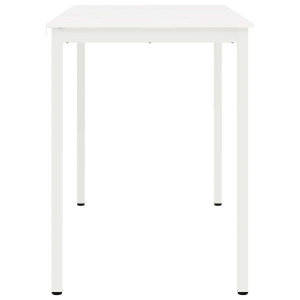 Бар маса Бяло 110 x 55 x 105 см Солидно борово дърво