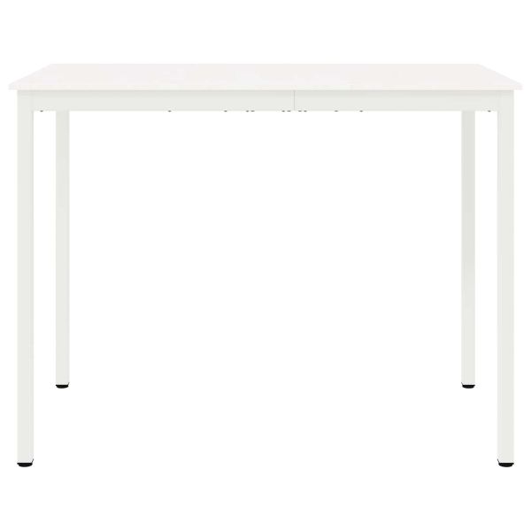 Бар маса Бяло 110 x 55 x 105 см Солидно борово дърво