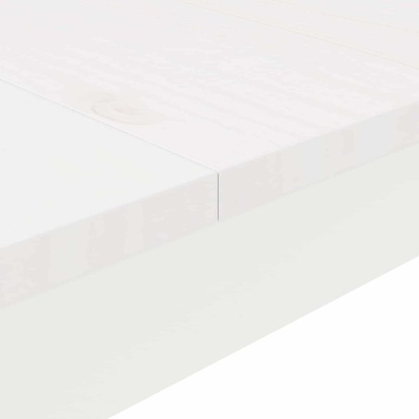 Бар маса Бяло 110 x 55 x 105 см Солидно борово дърво