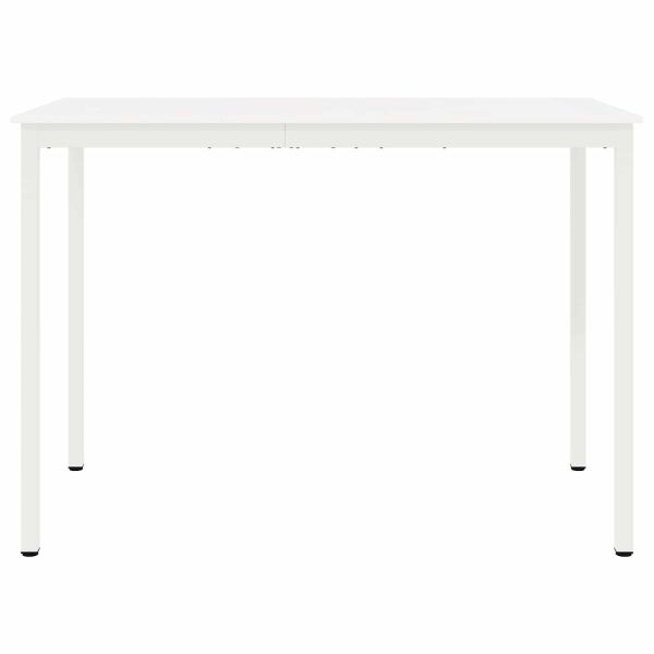 Бар маса Бяло 110 x 55 x 105 см Солидно борово дърво