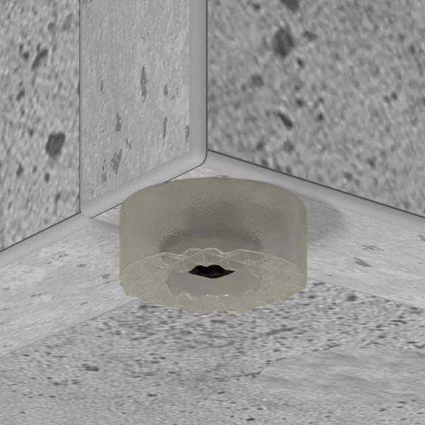 Стойка за чадър със съхранение Циментено сиво 25 x 24,5 x 64 см