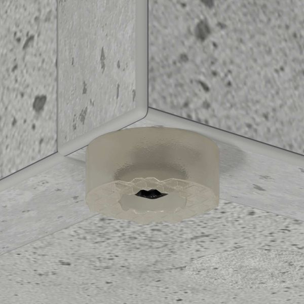 Стойка за чадър със съхранение Циментено сиво 20 x 20 x 55,5 см