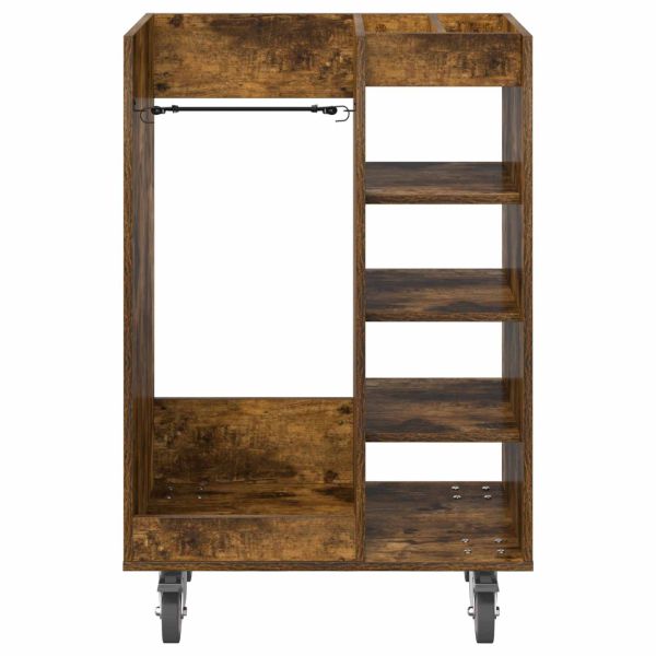 Голф шкаф с колело Едноцветен Димян дъб 65 x 45 x 98 см