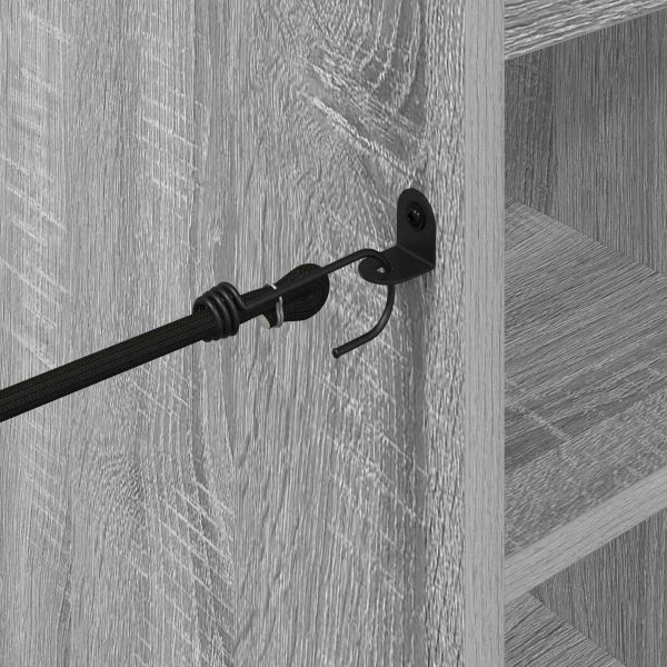 Голф шкаф с колело Едноцветен Сив Сонома 65 x 45 x 98 см