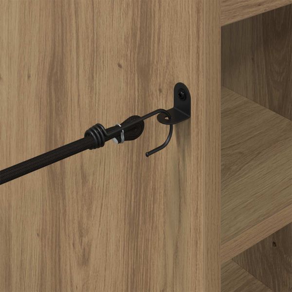 Голф шкаф с колело Едноцветен Дъб 65 x 45 x 98 см