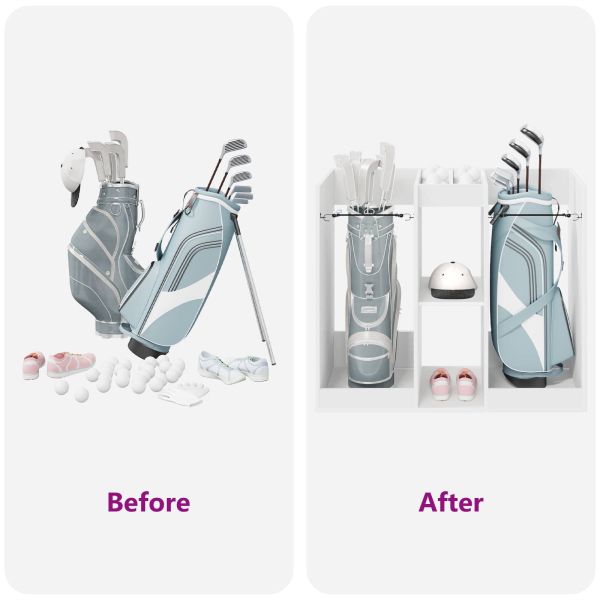 Голф шкаф Едноцветен Бяло 102 x 45 x 85,5 см