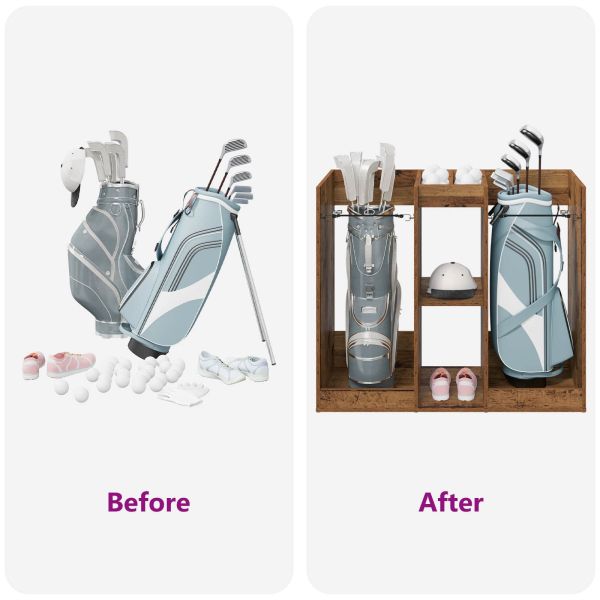 Голф шкаф Едноцветен Старо дърво 102 x 45 x 85,5 см