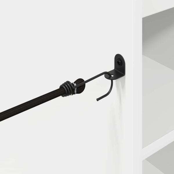 Голф шкаф с колело Едноцветен Бяло 120 x 45 x 98 см